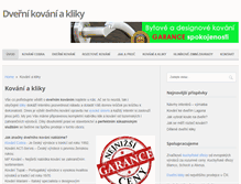Tablet Screenshot of gtv-kovani.cz